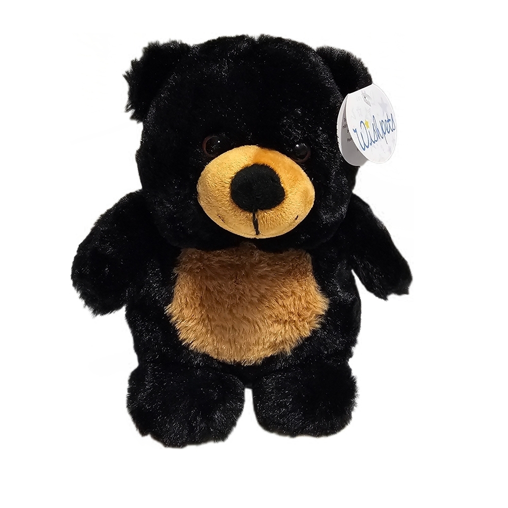 NWT 2017 WISHPETS - CHUBBY URSULA - 9" Plush Black Bear Stuffed Animal